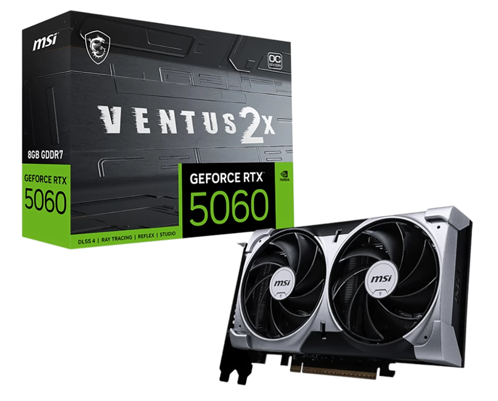 Slika proizvoda MSI VENTUS 2X OC GeForce RTX 5060 8GB GDDR7 DLSS4